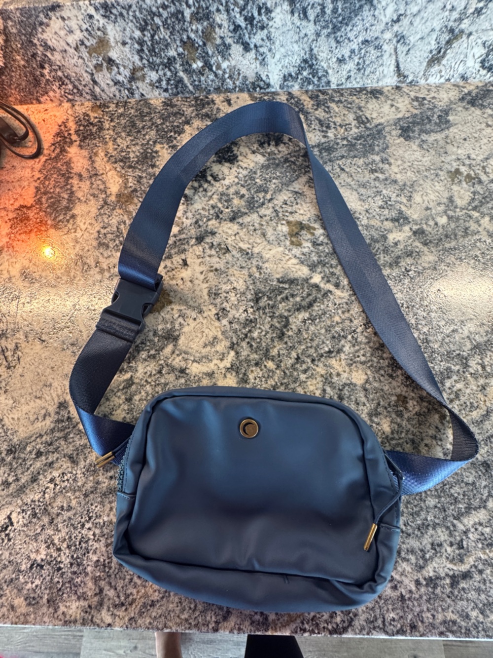 Women's Navy Crossbody Bag - Minimalist Everyday Carry